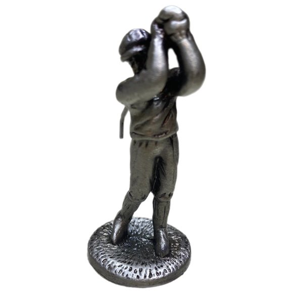 Golfer Figurines in Collectible Pewter Metalware - Picture 3 of 12